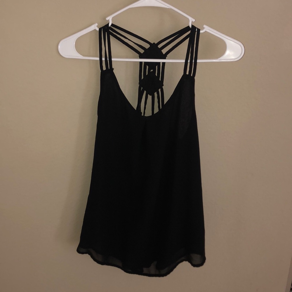 PAPAYA BLACK TANK TOP